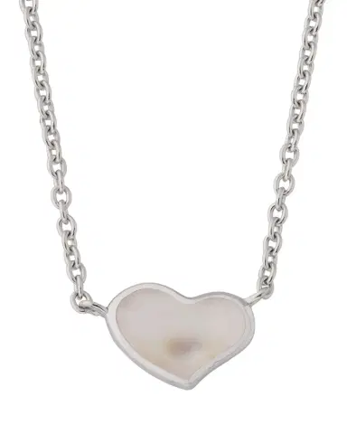 Jan Leslie Mother-of-Pearl Single Heart Necklace | Thumbnail 1 Jan Leslie Mother-of-Pearl Single Heart Necklace | Thumbnail 1