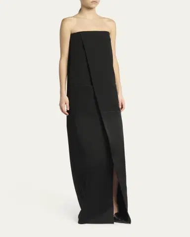 Tom Ford Strapless Column Wrap Evening Gown | Thumbnail 4 Tom Ford Strapless Column Wrap Evening Gown | Thumbnail 4