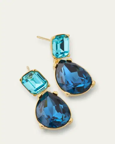 Oscar de la Renta Crystal Drop Earrings | Thumbnail 3 Oscar de la Renta Crystal Drop Earrings | Thumbnail 3