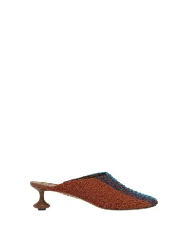 LOEWE x Albers Toy Embroidered Canvas Mules | Thumbnail 1 LOEWE x Albers Toy Embroidered Canvas Mules | Thumbnail 1