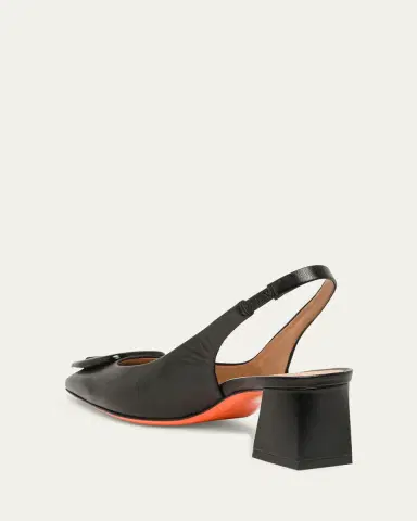 Santoni Lemon Buckle Slingback Leather Pumps | Thumbnail 3 Santoni Lemon Buckle Slingback Leather Pumps | Thumbnail 3
