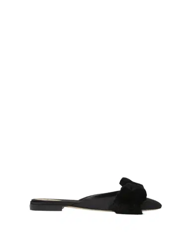 Valentino Garavani Reinette Satin Bow Mules | Thumbnail 1 Valentino Garavani Reinette Satin Bow Mules | Thumbnail 1