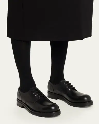 The Row Leather Derby Lug-Sole Shoes | Thumbnail 2 The Row Leather Derby Lug-Sole Shoes | Thumbnail 2