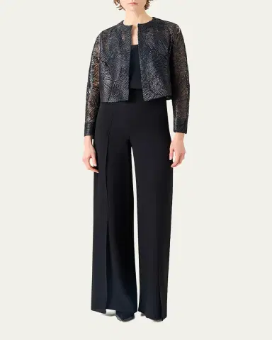Akris Haron Embroidered Short Jacket | Thumbnail 2 Akris Haron Embroidered Short Jacket | Thumbnail 2