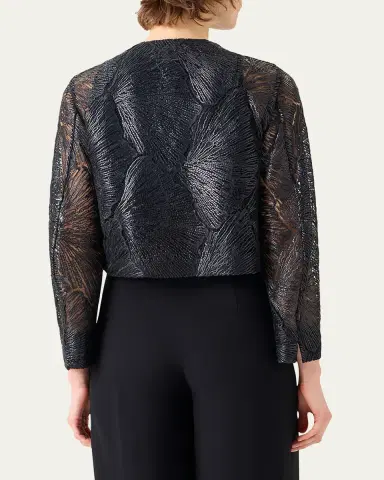 Akris Haron Embroidered Short Jacket | Thumbnail 3 Akris Haron Embroidered Short Jacket | Thumbnail 3