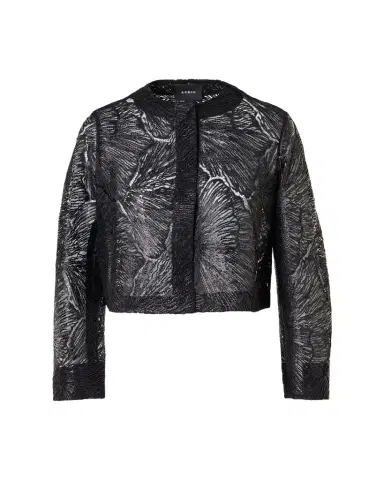 Akris Haron Embroidered Short Jacket | Thumbnail 1 Akris Haron Embroidered Short Jacket | Thumbnail 1