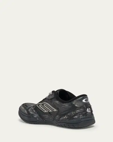 Balenciaga Men's Hamptons Calfskin Low-Top Sneakers | Thumbnail 4 Balenciaga Men's Hamptons Calfskin Low-Top Sneakers | Thumbnail 4