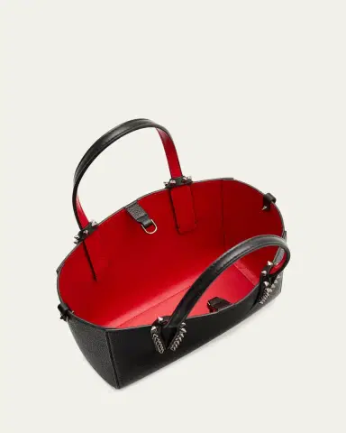 Christian Louboutin Cabata Mini Tote Bag in Leather with Spikes | Thumbnail 3 Christian Louboutin Cabata Mini Tote Bag in Leather with Spikes | Thumbnail 3