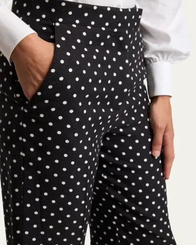 Valentino Garavani Polka-Dot Flare Pants | Thumbnail 5 Valentino Garavani Polka-Dot Flare Pants | Thumbnail 5
