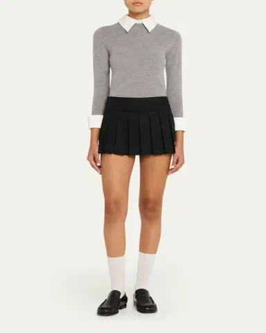 ALICE + OLIVIA Porla Collared Sweater | Thumbnail 2 ALICE + OLIVIA Porla Collared Sweater | Thumbnail 2