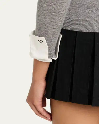 ALICE + OLIVIA Porla Collared Sweater | Thumbnail 5 ALICE + OLIVIA Porla Collared Sweater | Thumbnail 5