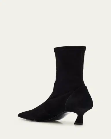 Stuart Weitzman 0mm Vinnie Suede Stretch Booties | Thumbnail 4 Stuart Weitzman 0mm Vinnie Suede Stretch Booties | Thumbnail 4