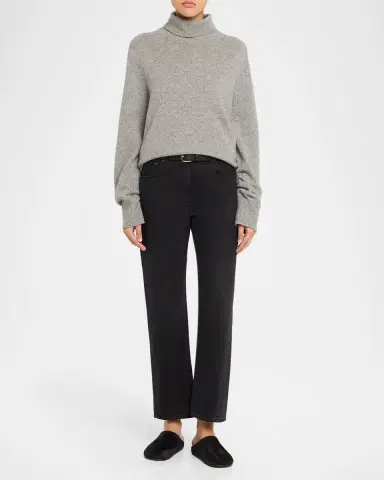 THE ROW Hudson Suede Slide Mules | Thumbnail 2 THE ROW Hudson Suede Slide Mules | Thumbnail 2