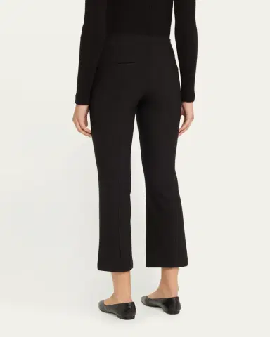 Vince Cropped Flare-Leg Pintuck Pants | Thumbnail 3 Vince Cropped Flare-Leg Pintuck Pants | Thumbnail 3