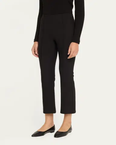 Vince Cropped Flare-Leg Pintuck Pants | Thumbnail 4 Vince Cropped Flare-Leg Pintuck Pants | Thumbnail 4