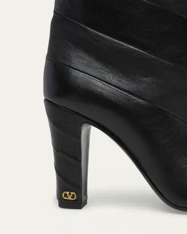 Valentino Garavani 100mm Rayons Leather Knee-High Boots | Thumbnail 3 Valentino Garavani 100mm Rayons Leather Knee-High Boots | Thumbnail 3
