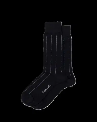 Pantherella Men's Botolph Box Stripe Crew Socks | Thumbnail 2 Pantherella Men's Botolph Box Stripe Crew Socks | Thumbnail 2
