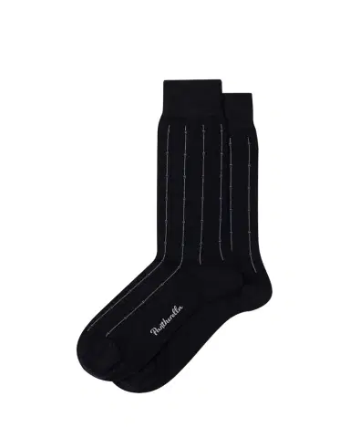 Pantherella Men's Botolph Box Stripe Crew Socks | Thumbnail 1 Pantherella Men's Botolph Box Stripe Crew Socks | Thumbnail 1