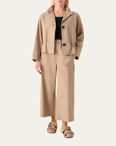 Akris punto Techno Cotton Poplin Short Parka Jacket | Thumbnail 2 Akris punto Techno Cotton Poplin Short Parka Jacket | Thumbnail 2