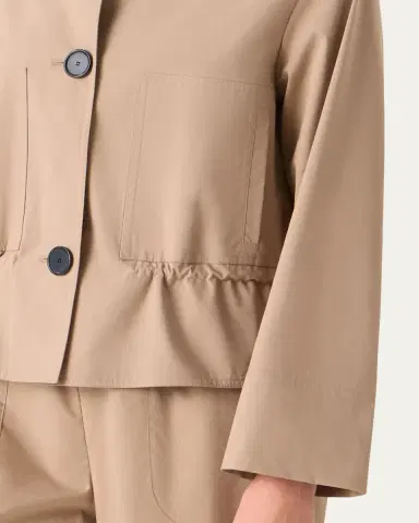 Akris punto Techno Cotton Poplin Short Parka Jacket | Thumbnail 5 Akris punto Techno Cotton Poplin Short Parka Jacket | Thumbnail 5