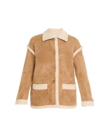 Guest in Residence Grizzly Shearling-Trim Cashmere Jacket | Thumbnail 1 Guest in Residence Grizzly Shearling-Trim Cashmere Jacket | Thumbnail 1