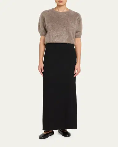 Lisa Yang Juniper Brushed Cashmere Short-Sleeve Sweater | Thumbnail 2 Lisa Yang Juniper Brushed Cashmere Short-Sleeve Sweater | Thumbnail 2