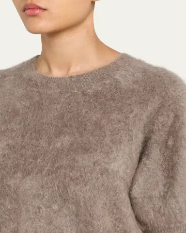 Lisa Yang Juniper Brushed Cashmere Short-Sleeve Sweater | Thumbnail 5 Lisa Yang Juniper Brushed Cashmere Short-Sleeve Sweater | Thumbnail 5
