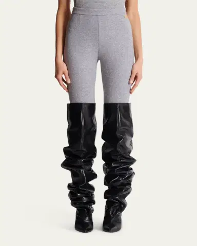 Balmain Heathered Ankle Leggings | Thumbnail 4 Balmain Heathered Ankle Leggings | Thumbnail 4