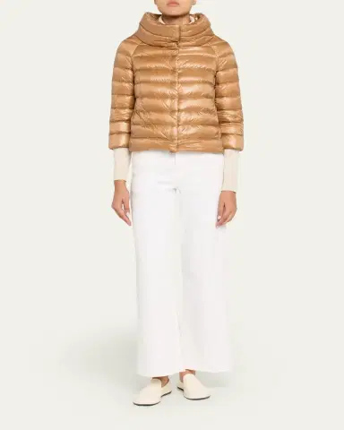 Herno Sofia Ultra-Lightweight Down Bolero Jacket | Thumbnail 2 Herno Sofia Ultra-Lightweight Down Bolero Jacket | Thumbnail 2