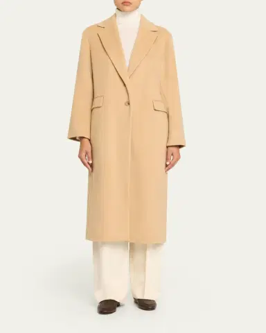 Vince Cashmere-Wool Single-Breasted Coat | Thumbnail 2 Vince Cashmere-Wool Single-Breasted Coat | Thumbnail 2