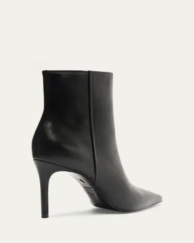 Schutz Mikki Leather Stiletto Zip Booties | Thumbnail 3 Schutz Mikki Leather Stiletto Zip Booties | Thumbnail 3