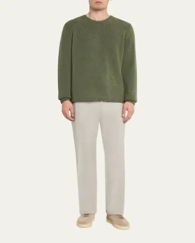 Massimo Alba Men's Cashmere Knit Crewneck Sweater | Thumbnail 2 Massimo Alba Men's Cashmere Knit Crewneck Sweater | Thumbnail 2