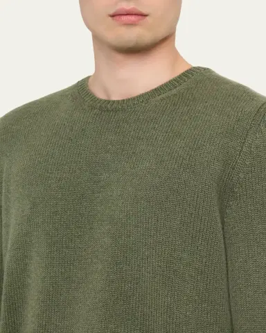 Massimo Alba Men's Cashmere Knit Crewneck Sweater | Thumbnail 5 Massimo Alba Men's Cashmere Knit Crewneck Sweater | Thumbnail 5