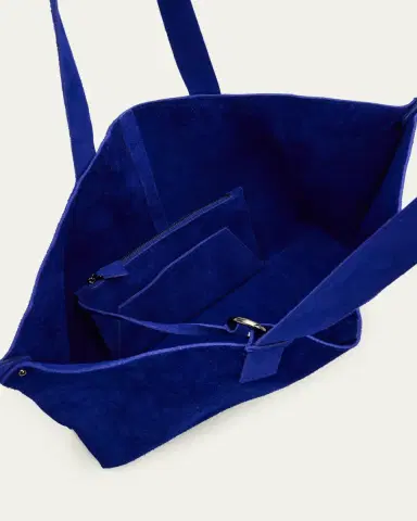 Akris Ai Medium Suede Tote Bag | Thumbnail 4 Akris Ai Medium Suede Tote Bag | Thumbnail 4