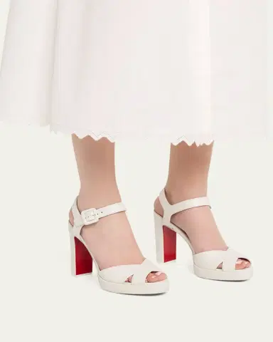 Christian Louboutin 100mm Cora Leather Sandals | Thumbnail 2 Christian Louboutin 100mm Cora Leather Sandals | Thumbnail 2