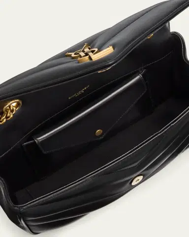 Saint Laurent Loulou Small YSL Shoulder Bag in Quilted Leather | Thumbnail 4 Saint Laurent Loulou Small YSL Shoulder Bag in Quilted Leather | Thumbnail 4