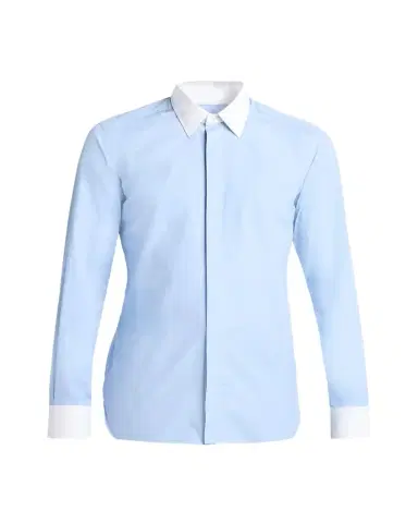 TOM FORD Men's Poplin Contrast-Trim Sport Shirt | Thumbnail 1 TOM FORD Men's Poplin Contrast-Trim Sport Shirt | Thumbnail 1