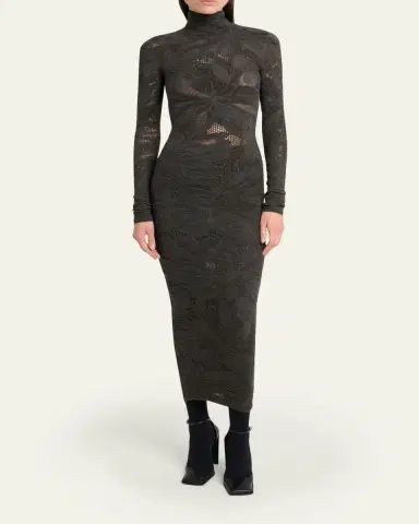 Alaïa Floral Lace Maxi Dress | Thumbnail 2 Alaïa Floral Lace Maxi Dress | Thumbnail 2