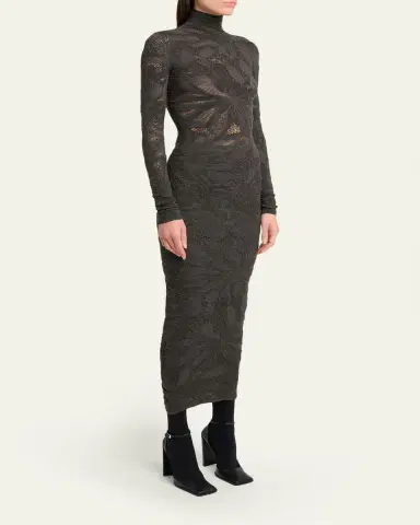 Alaïa Floral Lace Maxi Dress | Thumbnail 4 Alaïa Floral Lace Maxi Dress | Thumbnail 4