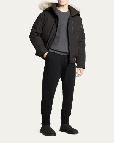 Canada Goose Men's Huron Logo-Patch Sweatpants | Thumbnail 2 Canada Goose Men's Huron Logo-Patch Sweatpants | Thumbnail 2
