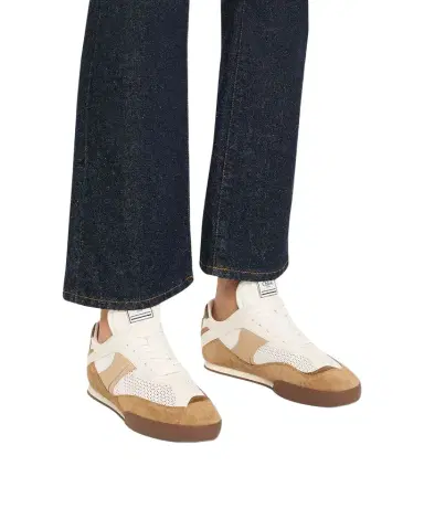 Chloé Kick Mesh and Leather Low-Top Sneakers | Thumbnail 1 Chloé Kick Mesh and Leather Low-Top Sneakers | Thumbnail 1