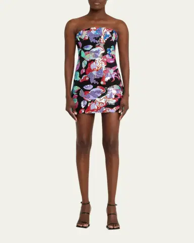 16Arlington Stell Sequined Floral Mini Dress | Thumbnail 2 16Arlington Stell Sequined Floral Mini Dress | Thumbnail 2