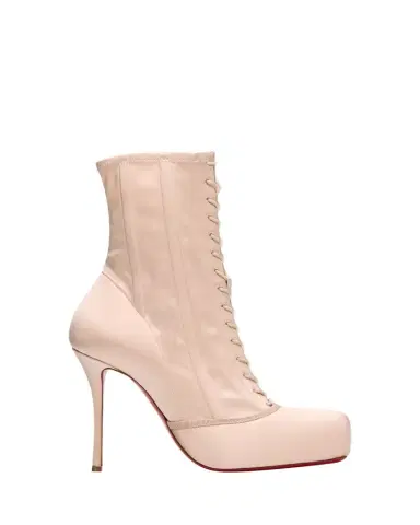 Christian Louboutin 100mm Pavlova Satin Booties | Thumbnail 1 Christian Louboutin 100mm Pavlova Satin Booties | Thumbnail 1