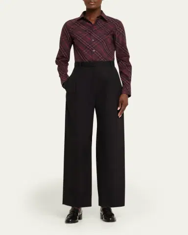 Burberry Simone Check Button-Down Shirt | Thumbnail 2 Burberry Simone Check Button-Down Shirt | Thumbnail 2