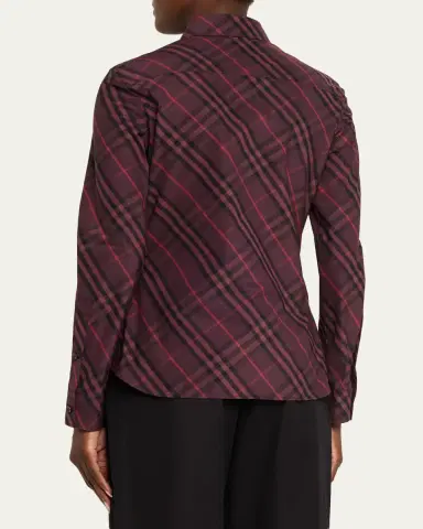 Burberry Simone Check Button-Down Shirt | Thumbnail 3 Burberry Simone Check Button-Down Shirt | Thumbnail 3