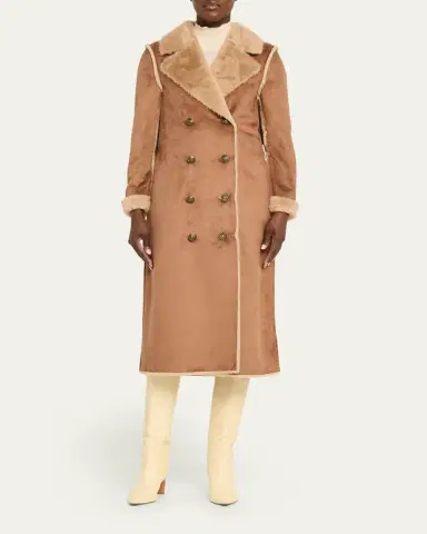 L'Agence Citron Faux Fur Maxi Coat | Thumbnail 5 L'Agence Citron Faux Fur Maxi Coat | Thumbnail 5