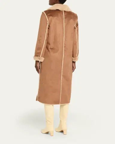 L'Agence Citron Faux Fur Maxi Coat | Thumbnail 6 L'Agence Citron Faux Fur Maxi Coat | Thumbnail 6