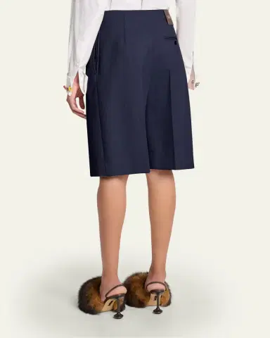 Loewe Belted Crop Straight-Leg Trousers | Thumbnail 3 Loewe Belted Crop Straight-Leg Trousers | Thumbnail 3
