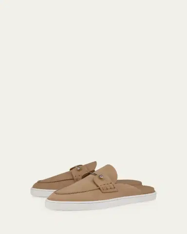 Christian Louboutin Donna Nubuck Leather Boat Shoe Mules | Thumbnail 4 Christian Louboutin Donna Nubuck Leather Boat Shoe Mules | Thumbnail 4