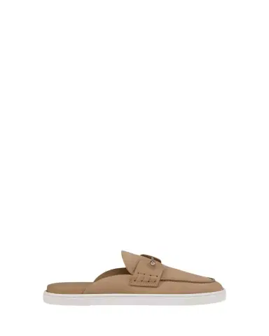 Christian Louboutin Donna Nubuck Leather Boat Shoe Mules | Thumbnail 1 Christian Louboutin Donna Nubuck Leather Boat Shoe Mules | Thumbnail 1
